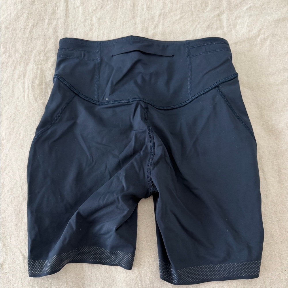 Navy Athletic Biker Shorts